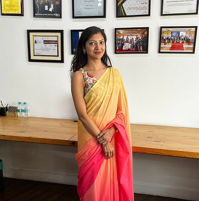 Meet Pooja Raman, a testament to empowerment and growth within OMC. From early days of company to its thriving present, Pooja’s journey mirrors the evolution of our values.
Her metamorphosis from a legal counsel to a dual powerhouse of legal expertise and investment leadership embodies the spirit of progress of OMC Power. Pooja Raman is a trailblazer, an inspiration, and a beacon of empowerment at OMC.